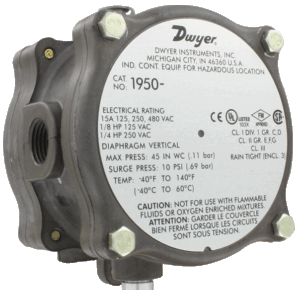 DWYER 1950 explosion-proof differential pressure switch