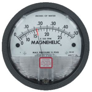 DWYER Magnehelic 2000 diferenciālā spiediena mērītājs