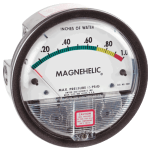 DWYER Magnehelic 2000 diferenciālā spiediena mērītājs