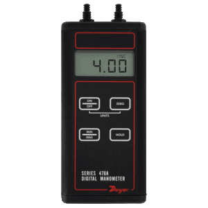 DWYER 476A single pressure & 478a digital manometer