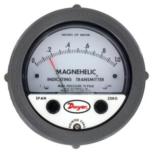 DWYER Magnehelic 605 diferenciālā spiediena indikācijas raidītājs