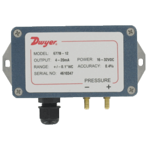 DWYER 677B differential pressure transmitter