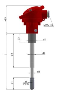 LIMATHERM TTSCS-22 termopāri