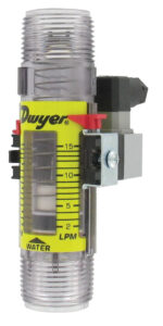 DWYER FS flowmeter with flow limit switch