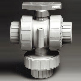 PLAST-O-MATIC TMBV 3-WAY MANUAL BALL VALVES