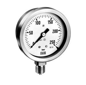 TE.MA. MB800 All St. St. Open front Bourdon type pressure gauge