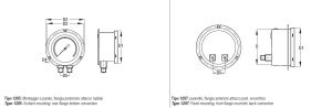 TE.MA. MDC1200 Differential pressure gauge Bourdon Type
