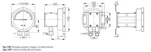 TE.MA. MDM1200 Differential pressure gauge diaphragm type