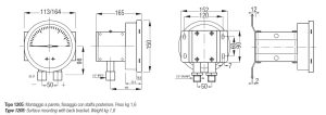 TE.MA. MDS1200 Differential pressure gauge bellow type