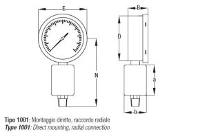 TE.MA. MS1000 Low pressure gauge