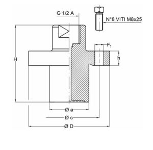 TE.MA. SEP538 Diaphragm seal in line
