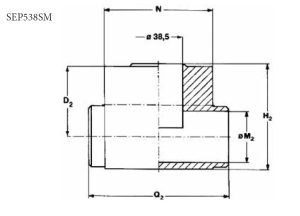 TE.MA. SEP538 Diaphragm seal in line