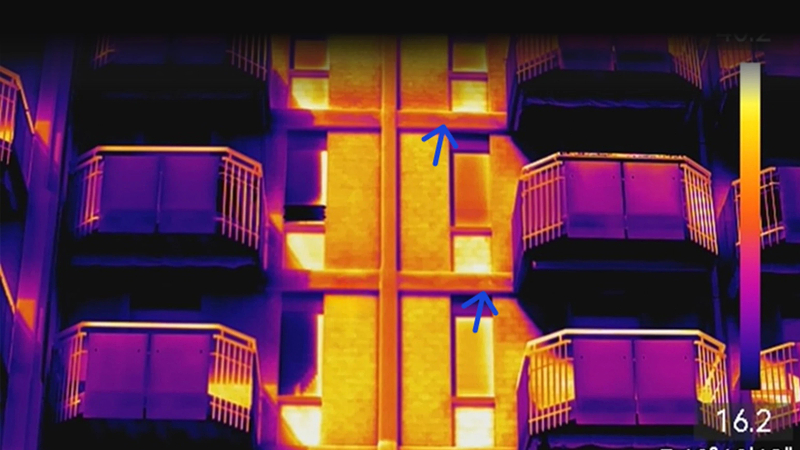 Leveraging Active Thermography for Facade Detection at Jesolo Beach Condominium