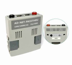 AEM AD-NET-PASSTHRU Gigabit Ethernet PoE Pass-Thru Adapter for TestPro & NSA